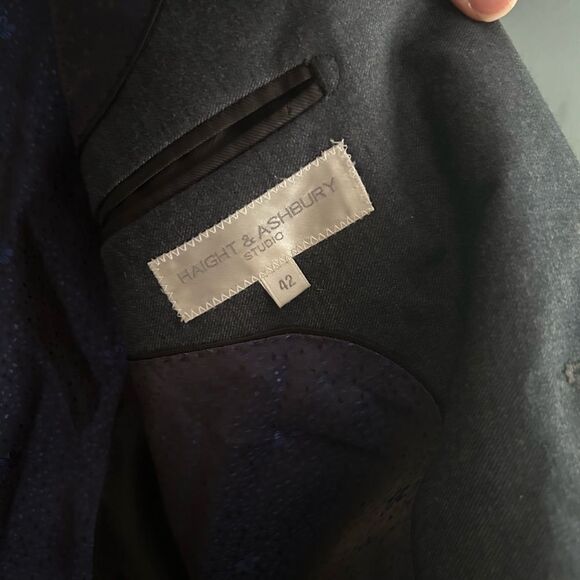 Haight & Ashbury Sophisticated Charcoal Men's Blazer 42 - Picture 9 of 12